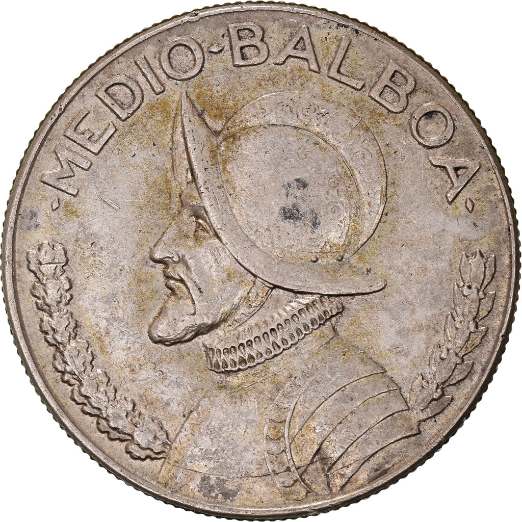 Moeda, Panamá, 1/2 Balboa, 1966, U.S. Mint, EF(40-45), Prata, KM:12a.1