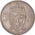 Moneda, Noruega, Olav V, 5 Kroner, 1966, BC+, Cobre - níquel, KM:412