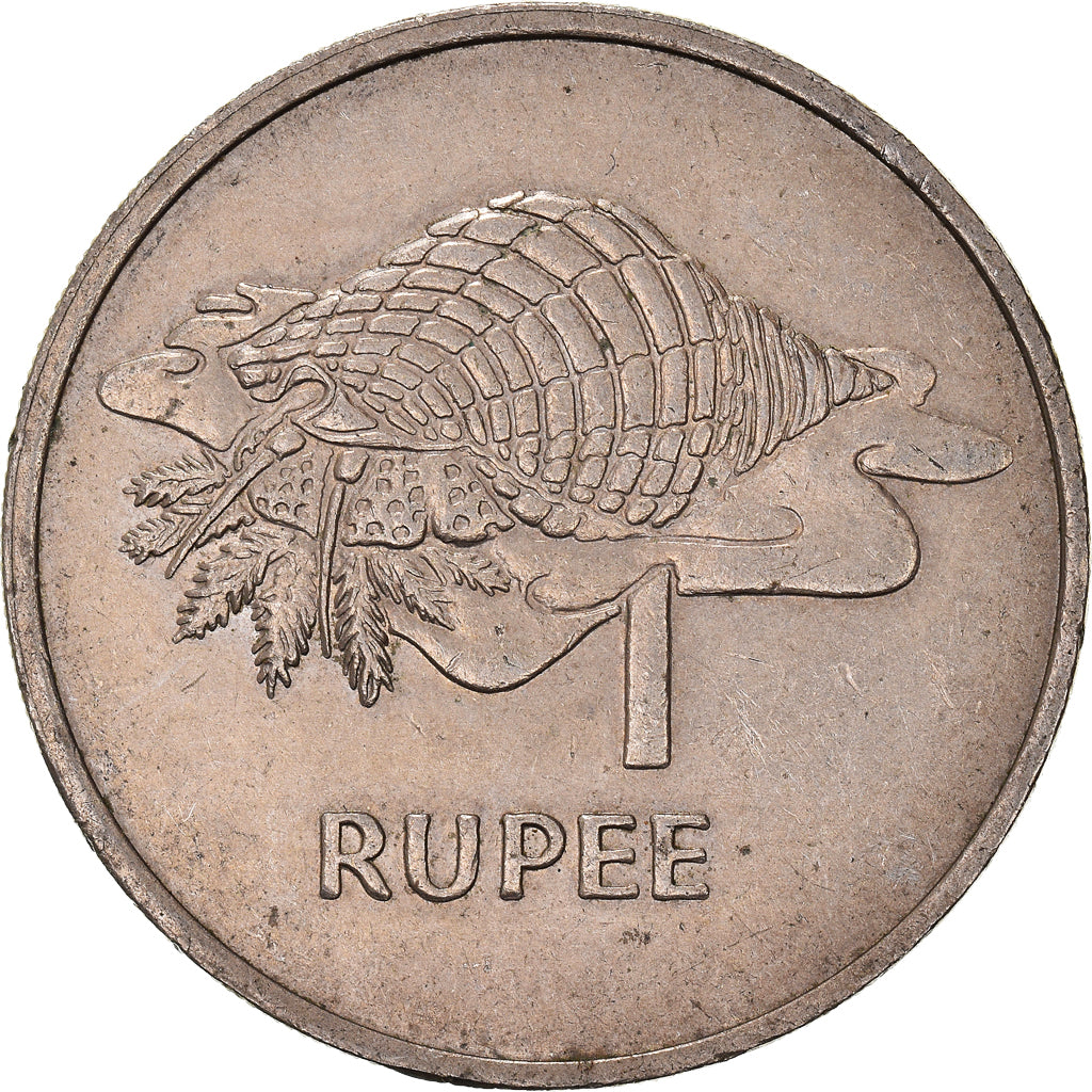 Coin, Seychelles, Rupee, 1977, British Royal Mint, AU(50-53), Copper-nickel