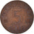 Coin, Denmark, Margrethe II, 5 Öre, 1979, Copenhagen, VF(30-35), Copper Clad