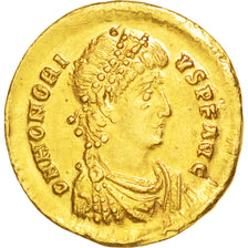 Honorius, Solidus, Ravenna, AU(55-58), Gold, RIC #1287, 4.44