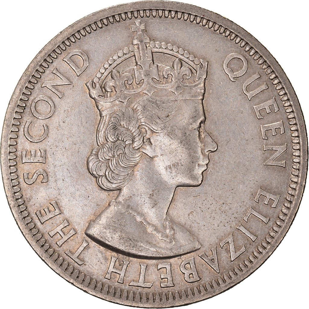 Moneta, Państwa Wschodnich Karaibów, Elizabeth II, 50 Cents, 1965, AU(50-53)