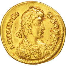 Monnaie, Honorius, Solidus, Constantinople, TTB+, Or