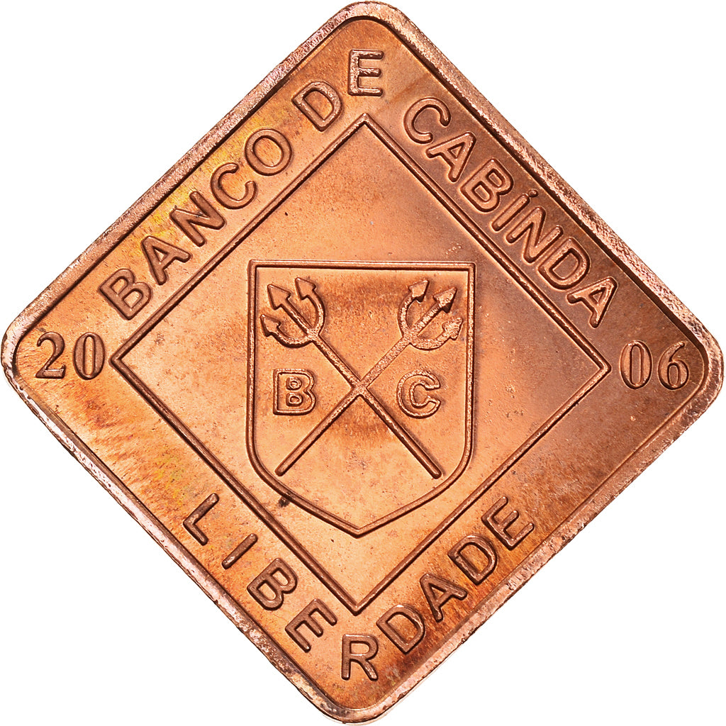 Coin, CABINDA, 2 Centavos, 2006, AU(55-58), Copper Plated Steel, KM:11