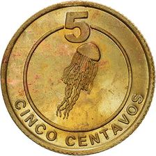 Coin, CABINDA, 5 Centavos, 2001, AU(50-53), Brass, KM:2