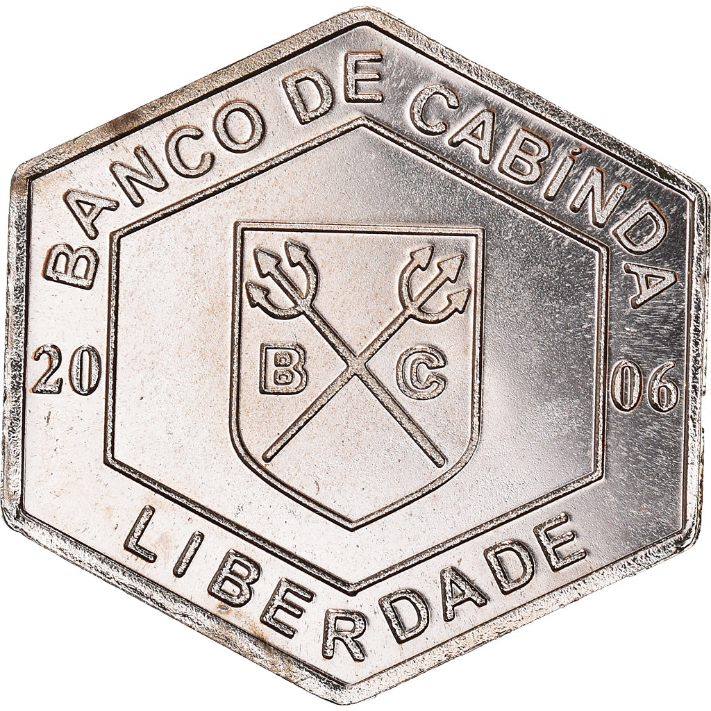 Coin, CABINDA, 25 Centavos, 2006, MS(63), Nickel Clad Steel, KM:12