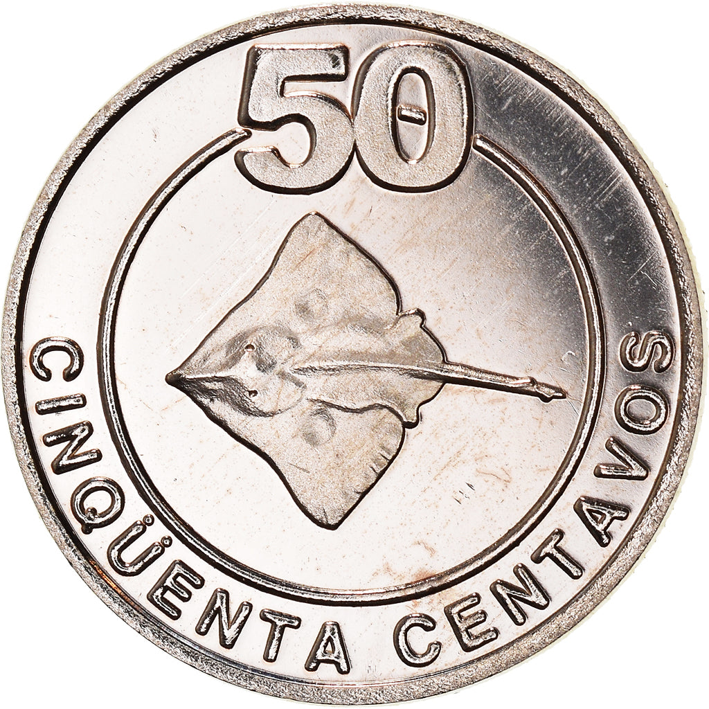 Coin, CABINDA, 50 Centavos, 2001, MS(63), Copper-Nickel Clad Copper, KM:4