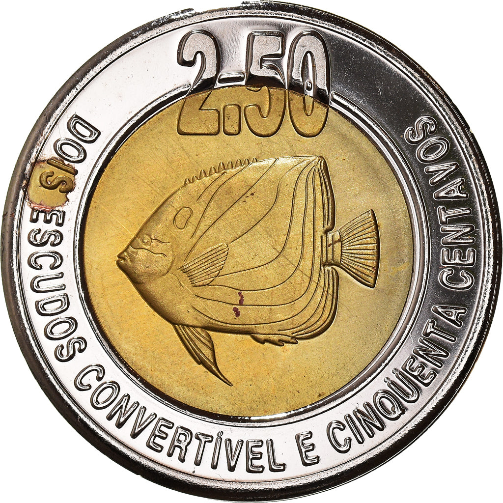 Coin, CABINDA, 2.50 Escudo Convertivel, 2003, MS(63), Bi-Metallic, KM:6