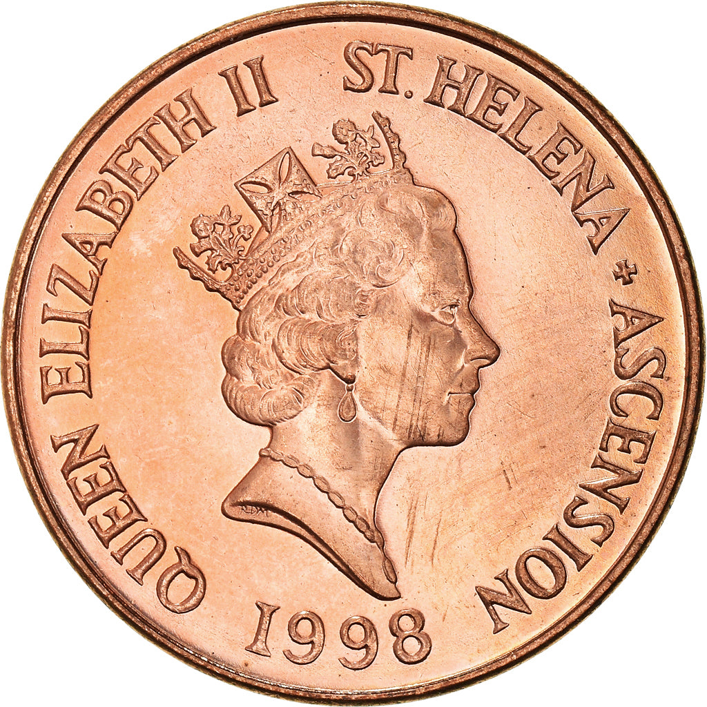 Moneta, SANT’ELENA & ASCENSION, Elizabeth II, 2 Pence, 1998, British Royal