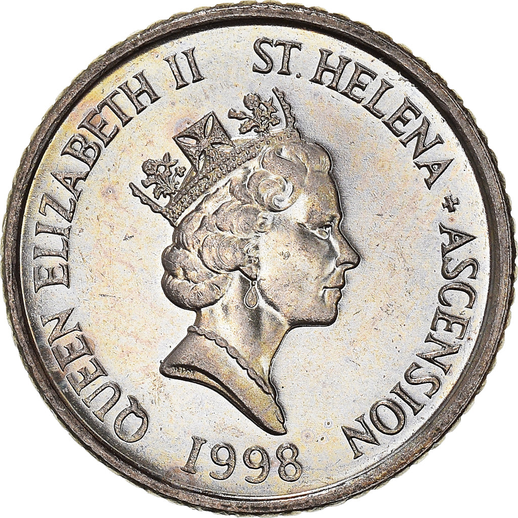 Coin, SAINT HELENA & ASCENSION, Elizabeth II, 5 Pence, 1998, British Royal Mint