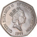 Coin, SAINT HELENA & ASCENSION, Elizabeth II, 50 Pence, 1991, British Royal