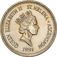 Moneta, SANT’ELENA & ASCENSION, Elizabeth II, Pound, 1991, British Royal Mint