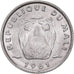 Moeda, Mali, 5 Francs, 1961, MS(60-62), Alumínio, KM:2