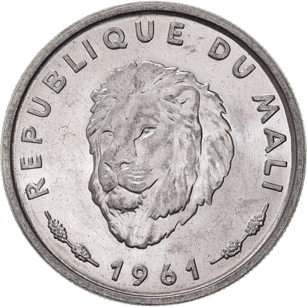Moeda, Mali, 25 Francs, 1961, MS(63), Alumínio, KM:4