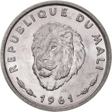 Moeda, Mali, 25 Francs, 1961, MS(63), Alumínio, KM:4