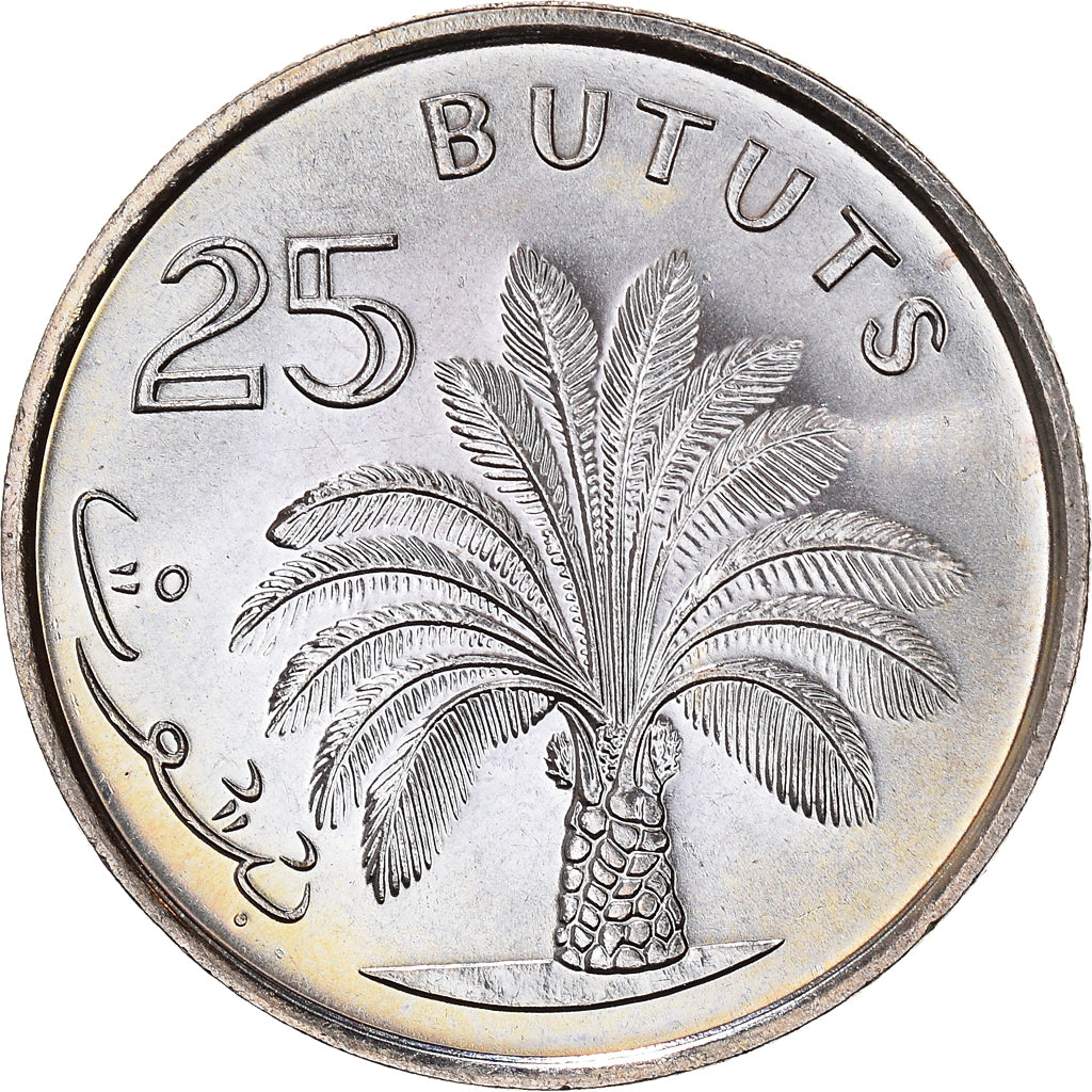 Coin, GAMBIA, THE, 25 Bututs, 1998, MS(63), Copper-nickel, KM:57