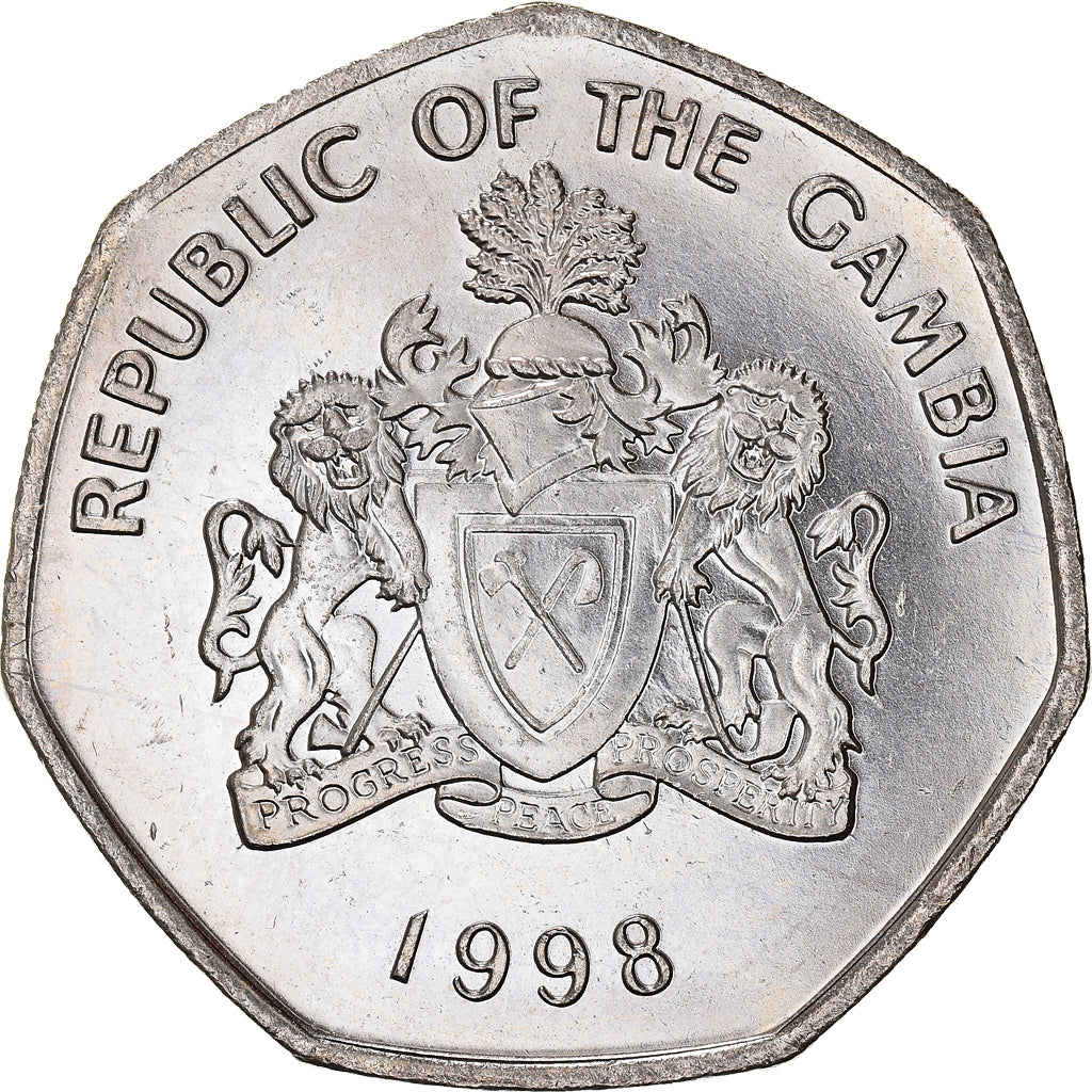 Monnaie, GAMBIA, THE, Dalasi, 1998, SUP, Cupro-nickel, KM:59