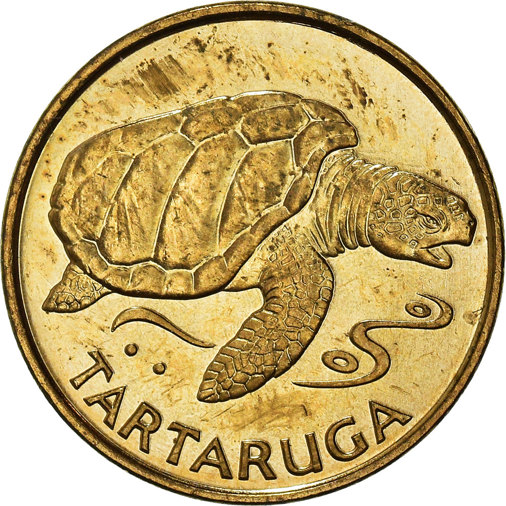Coin, Cape Verde, Escudo, 1994, MS(60-62), Brass plated steel, KM:27