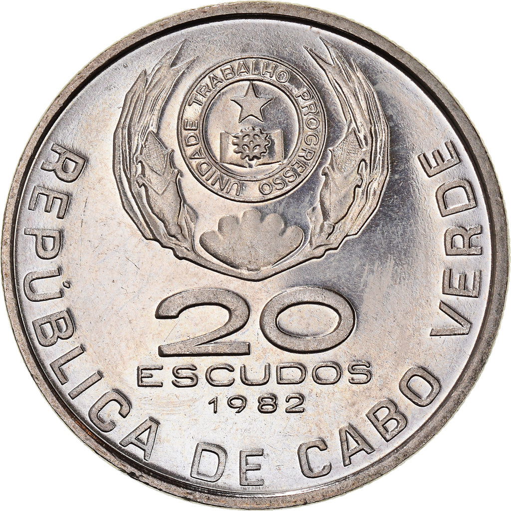 Moneta, Capo Verde, 20 Escudos, 1982, BB+, Rame-nichel, KM:20