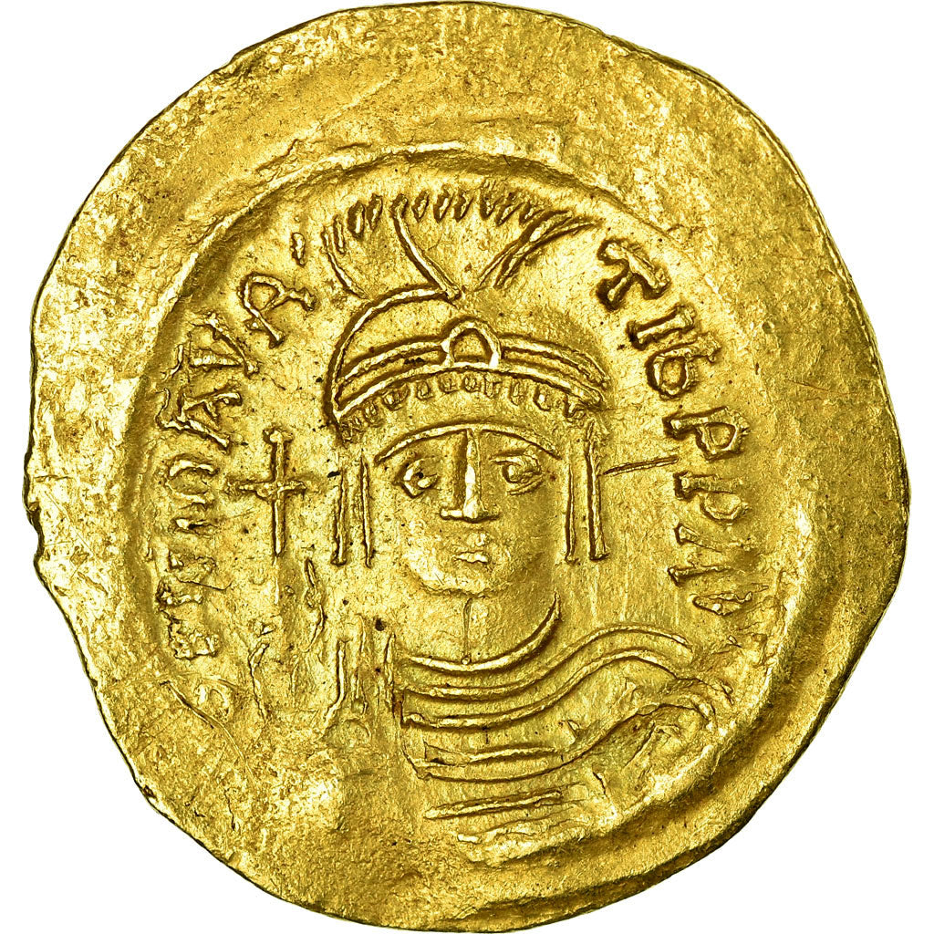 Coin, Maurice Tiberius, Solidus, Constantinople, AU(55-58), Gold, Sear:478