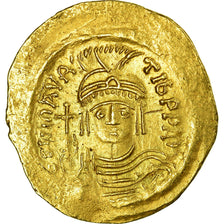Coin, Maurice Tiberius, Solidus, Constantinople, AU(55-58), Gold, Sear:478