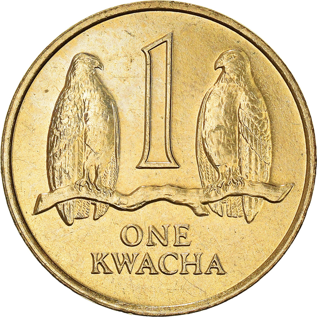 Coin, Zambia, Kwacha, 1992, British Royal Mint, AU(55-58), Brass, KM:38