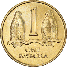 Coin, Zambia, Kwacha, 1992, British Royal Mint, AU(55-58), Brass, KM:38