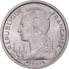 Coin, Comoros, Franc, 1964, Paris, MS(63), Aluminum, KM:4