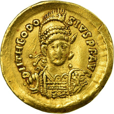 Munten, Theodosius II, Solidus, Constantinople, ZF+, Goud, RIC:257