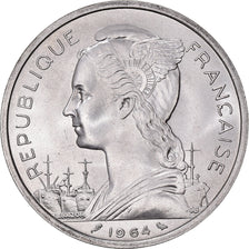 Münze, Komoren, 5 Francs, 1964, Paris, UNZ+, Aluminium, KM:6