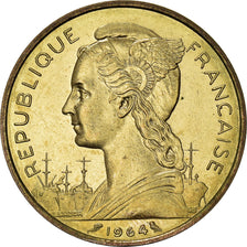 Monnaie, Comores, 20 Francs, 1964, Paris, SUP, Bronze-Aluminium, KM:8