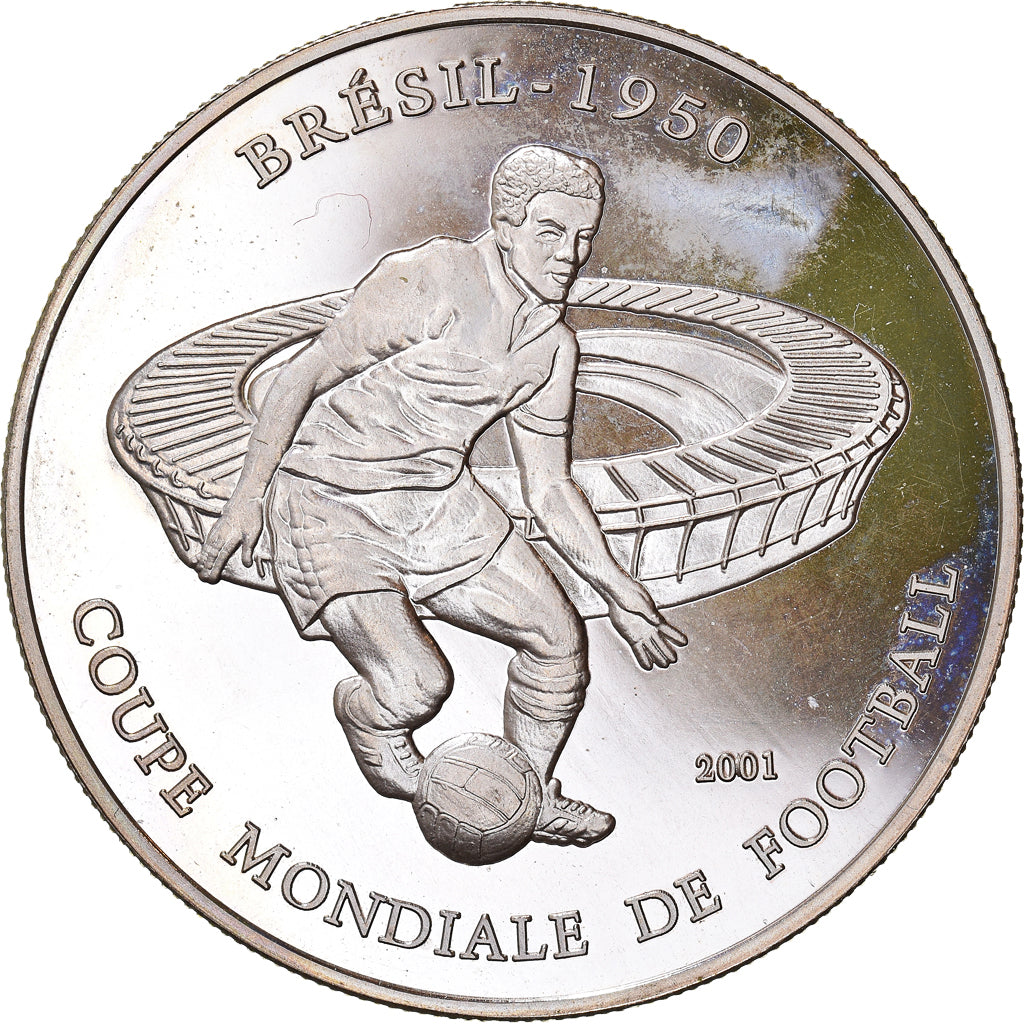 Coin, Chad, 1000 Francs, 2001, Paris, MS(63), Silver, KM:21