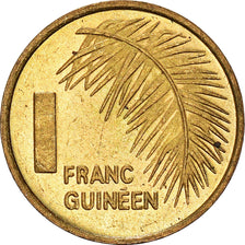 Moneda, Guinea, Franc, 1985, EBC, Latón recubierto de acero, KM:56