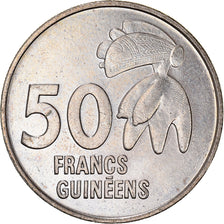 Moneta, Guinea, 50 Francs, 1994, SPL-, Rame-nichel, KM:63