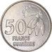 Moneta, Guinea, 50 Francs, 1994, SPL-, Rame-nichel, KM:63