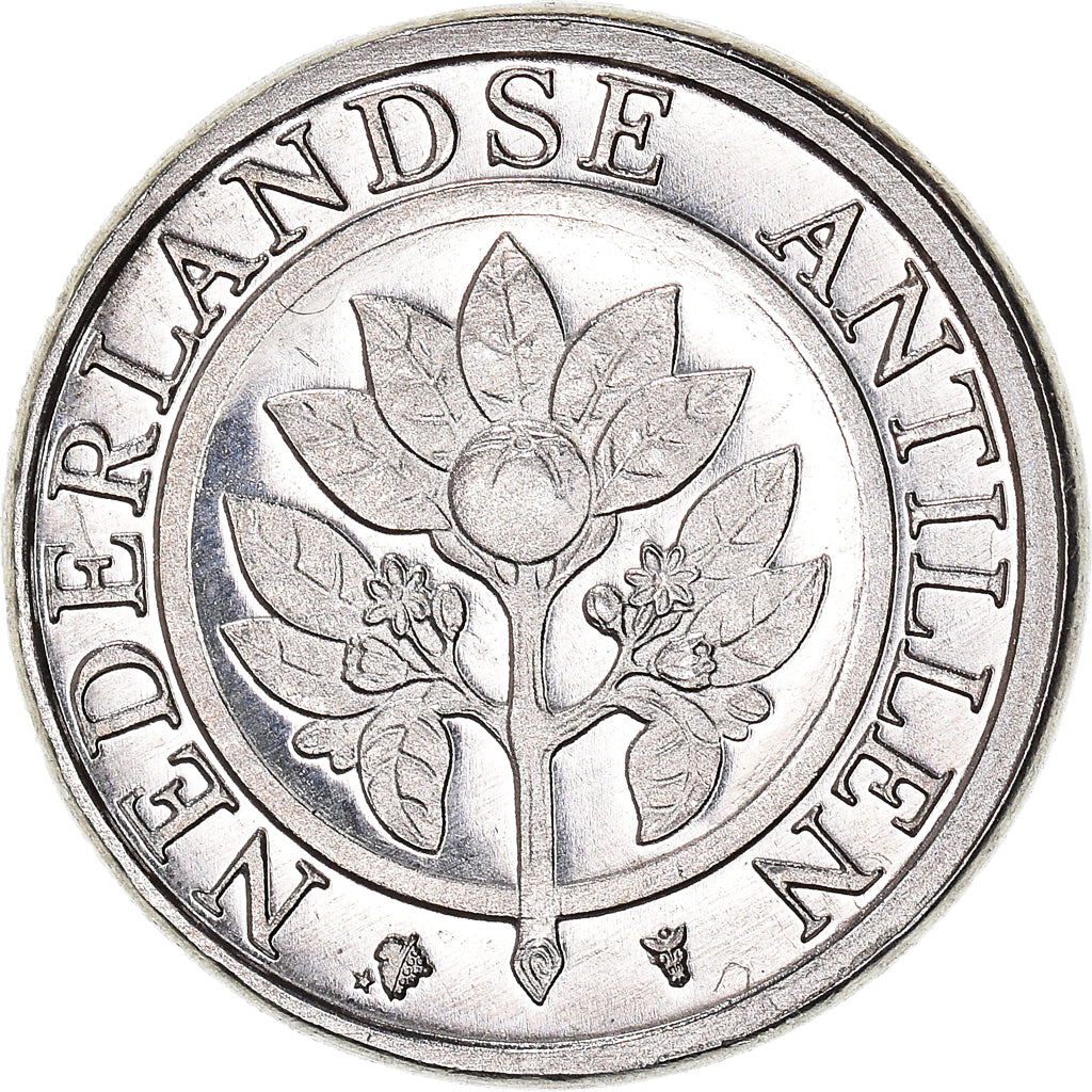 Coin, Netherlands Antilles, Beatrix, 5 Cents, 2002, MS(64), Aluminum, KM:33