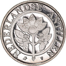Coin, Netherlands Antilles, Beatrix, 10 Cents, 2002, MS(64), Nickel Bonded