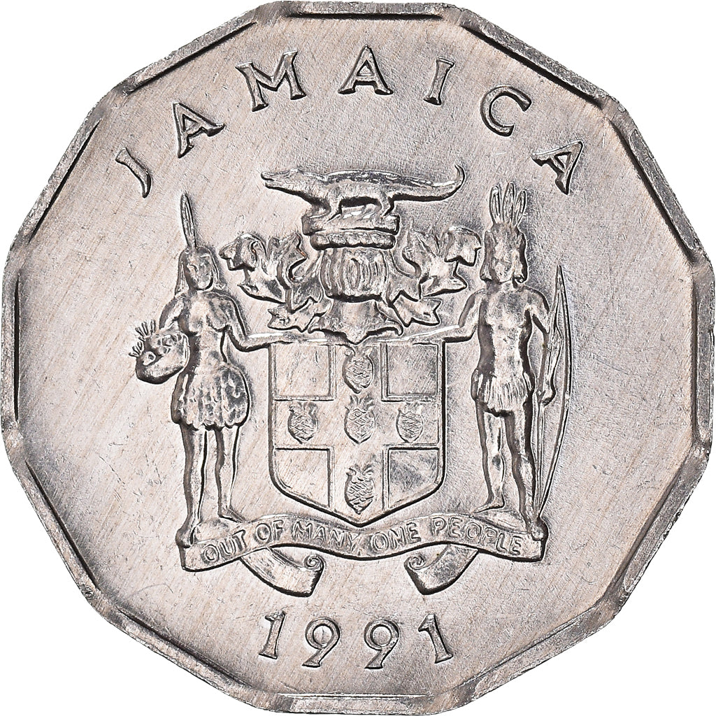 Coin, Jamaica, Elizabeth II, Cent, 1991, British Royal Mint, AU(55-58)