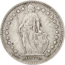 SWITZERLAND, 1/2 Franc, 1910, Bern, KM #23, AU(50-53), Silver, 18.2, 2.50