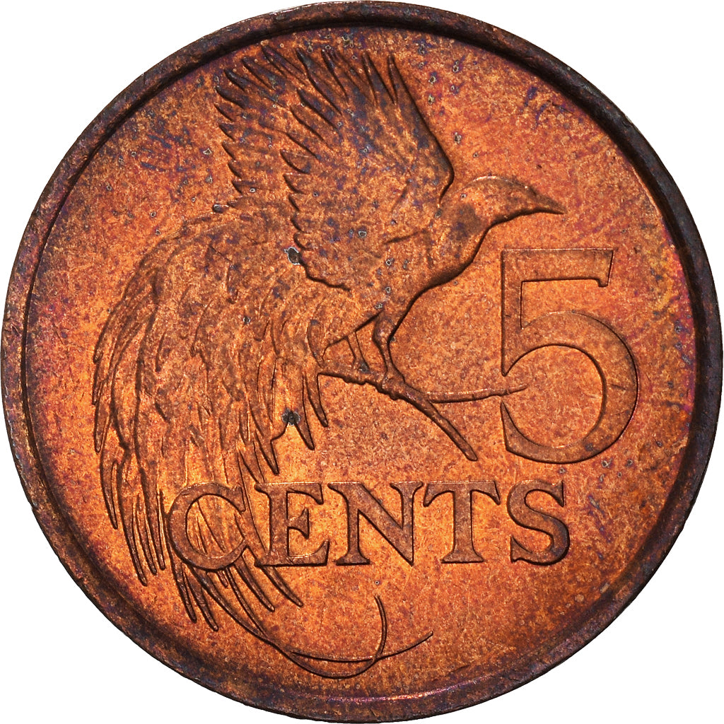 Monnaie, TRINIDAD & TOBAGO, 5 Cents, 1999, SUP, Bronze, KM:30