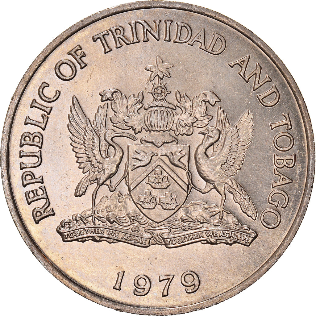 Coin, TRINIDAD & TOBAGO, Dollar, 1979, MS(60-62), Copper-nickel, KM:38