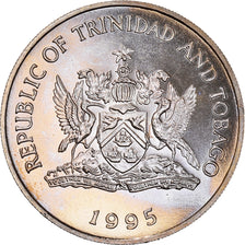 Coin, TRINIDAD & TOBAGO, Dollar, 1995, MS(60-62), Copper-nickel, KM:61