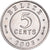 Coin, Belize, 5 Cents, 2003, MS(60-62), Aluminum, KM:34a