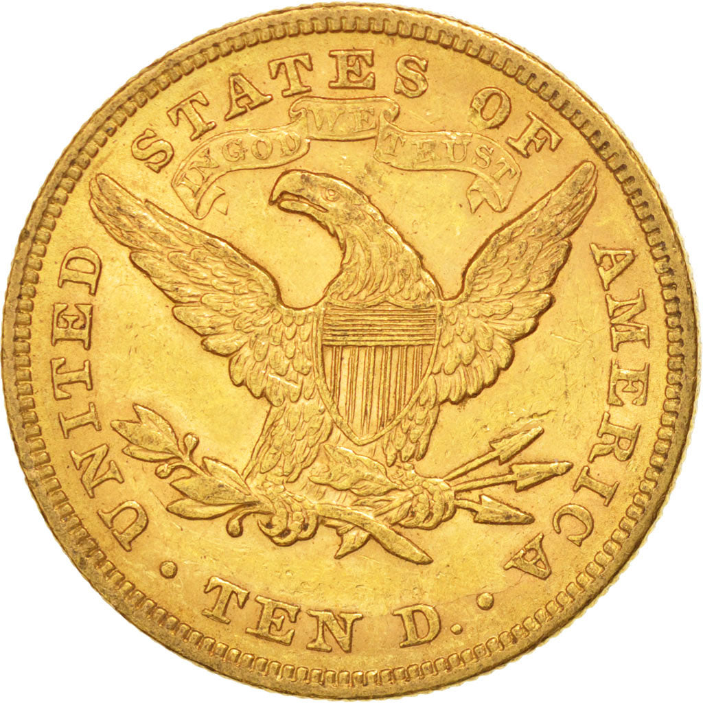 UNITED STATES, Coronet Head, $10, Eagle, 1880, U.S. Mint, KM #102, AU(50-53),...