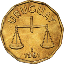 Coin, Uruguay, 50 Centesimos, 1981, Santiago, MS(64), Aluminum-Bronze, KM:68