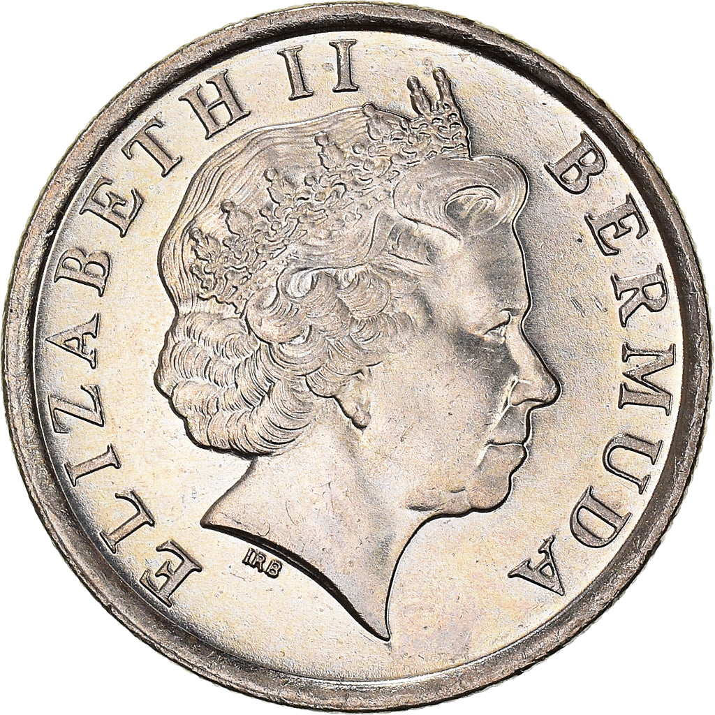 Coin, Bermuda, Elizabeth II, 10 Cents, 2000, AU(50-53), Copper-nickel, KM:109