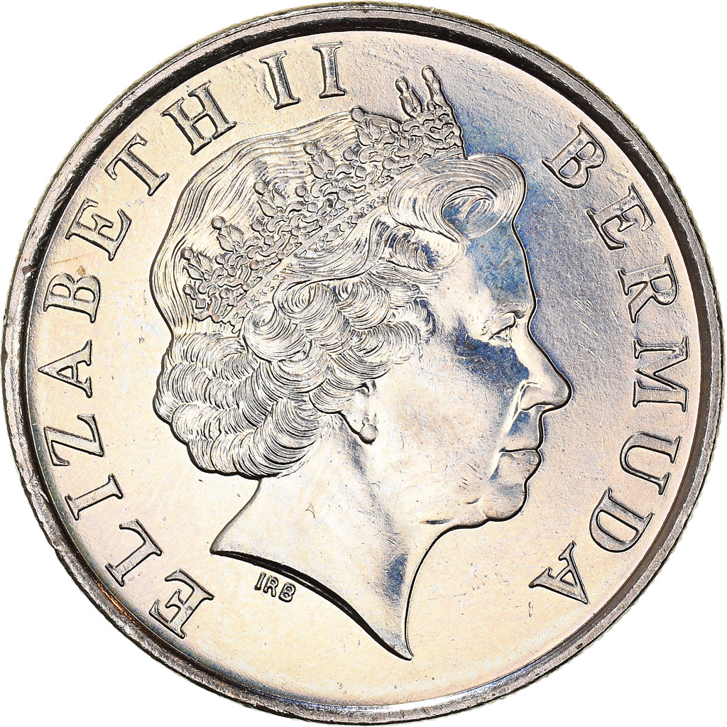 Coin, Bermuda, Elizabeth II, 25 Cents, 2000, AU(50-53), Copper-nickel, KM:110