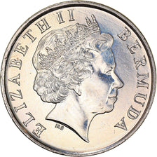 Coin, Bermuda, Elizabeth II, 25 Cents, 2000, AU(50-53), Copper-nickel, KM:110