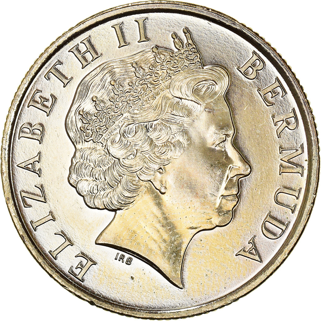 Moneta, Bermuda, Elizabeth II, Dollar, 2000, BB+, Nichel-ottone, KM:111