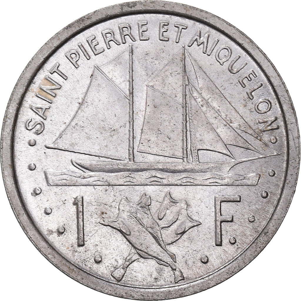 Moneta, SAINT PIERRE & MIQUELON, Franc, 1948, Paris, BB+, Alluminio, KM:1